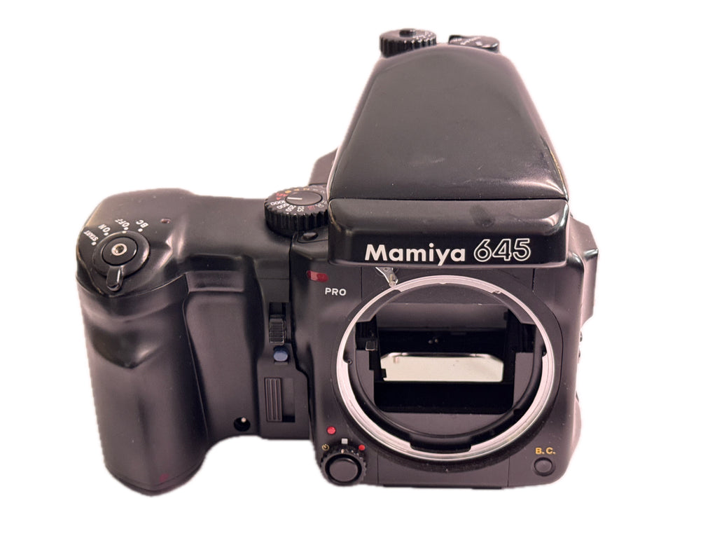 Mamiya 645 Pro with Prism and film back