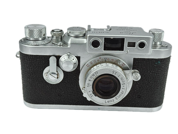 Leica IIIg with 5cm f3.5 Elmar and case and box