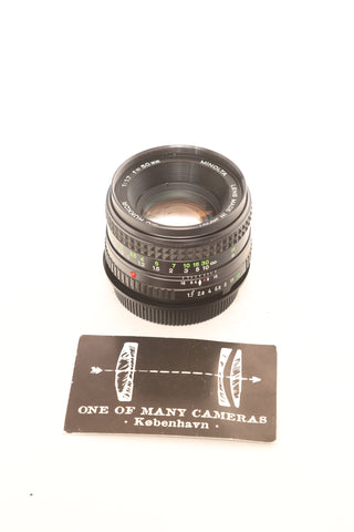Minolta 50mm f1.7 MD Rokkor