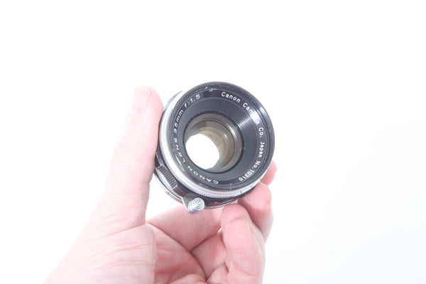 Canon 35mm f1.5 LTM - cl'a December 2023