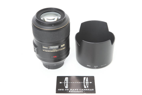 Nikon 105mm f2.8 AF-S VR Micro-Nikkor G IF-ED N VR with hood HB-38