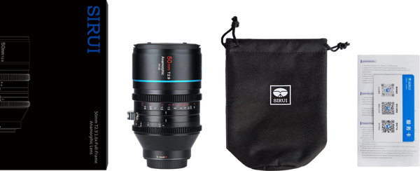 Sirui Anamorphic Lens 1.6x Full Frame 50mm T2.9 L-Mount