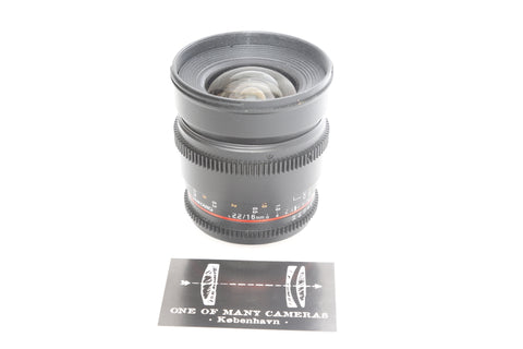 Samyang 16mm T2.2 ED AS UMC CS II