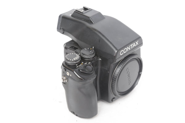 Contax 645 with Prism Finder and MFB-1 film back
