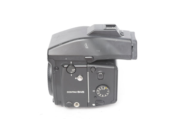 Contax 645 with Prism Finder and MFB-1 film back