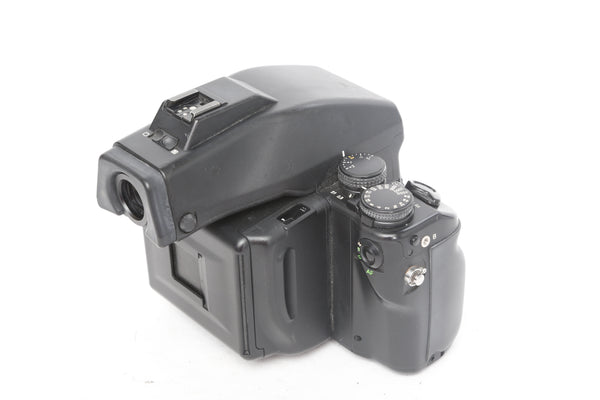 Contax 645 with Prism Finder and MFB-1 film back