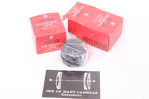 Paterson Enlarging Lens 50mm f3.5 - NEW IN BOX