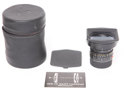 Leica M 24mm f2.8 Elmarit ASPH with hood 12592