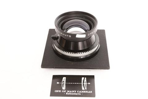 Schneider 240mm f5.6 Symmar-S on Sinar board