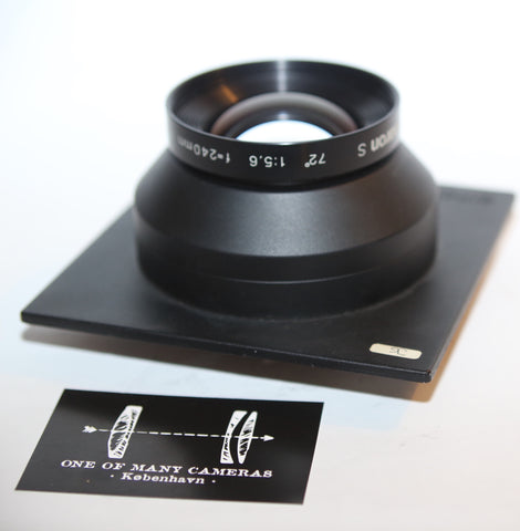 Sinar 240mm f5.6 MC Sinaron S MC on DB Board