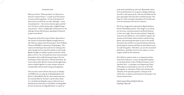 Photosynthesis BOOK - Fifty Camera Flowers by Natalie Iwanycki Ahlstrand & Bjarke Ahlstrand (SOLD OUT)