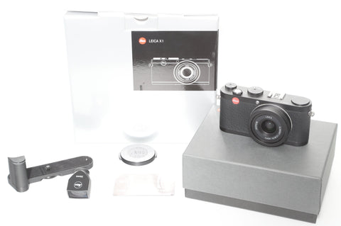 Leica X1 with grip viewfinder box