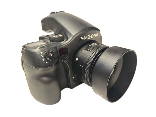 PhaseOne 645 AF with 80mm f2.8 and film back