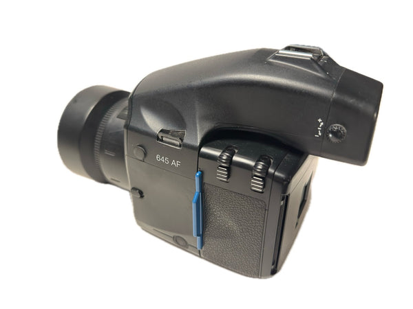 PhaseOne 645 AF with 80mm f2.8 and film back