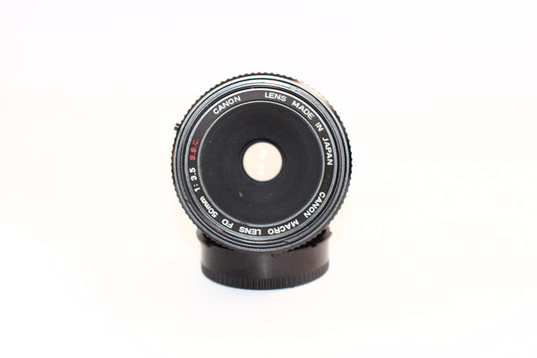 Canon FD 50mm f3.5 Macro S.S.C. - serviced April 2025