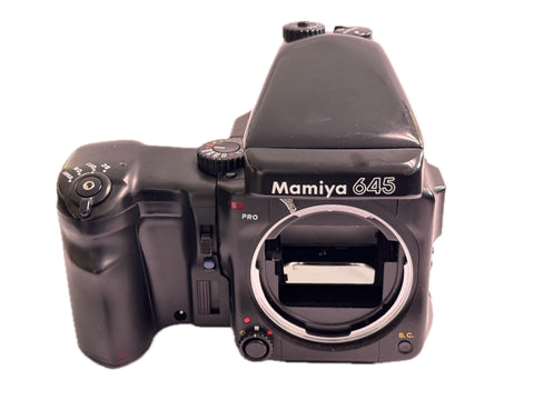 Mamiya 645 Pro with Prism and film back