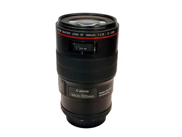 Canon EF 100mm f2.8 Macro L IS USM with hood ET-73