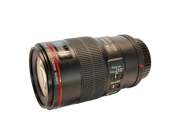Canon EF 100mm f2.8 Macro L IS USM with hood ET-73