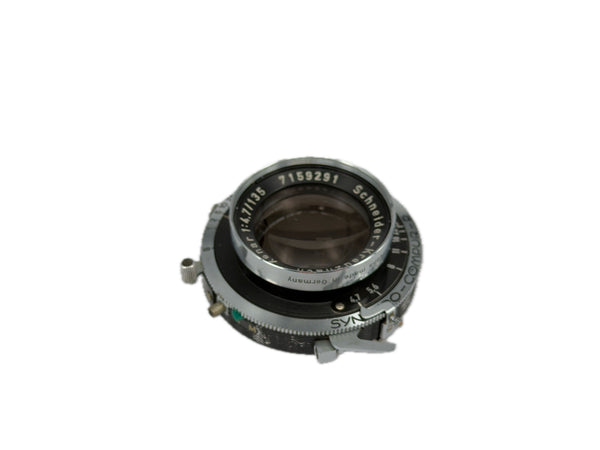 Schneider 135mm f4.7 Xenar in Syncro-Compur-P shutter - serviced August 2026