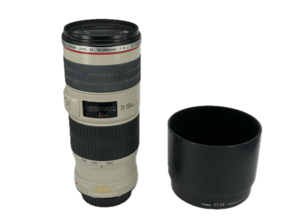Canon EF 70-200mm f4 L IS USM with hood ET-74