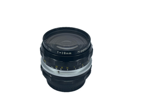 Nikon 28mm f3.5 Nikkor-H·C Auto Pre-AI - serviced September 2025