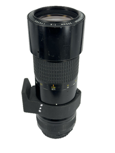 Nikon 200mm f4 Micro-Nikkor AI-s - serviced September 2025