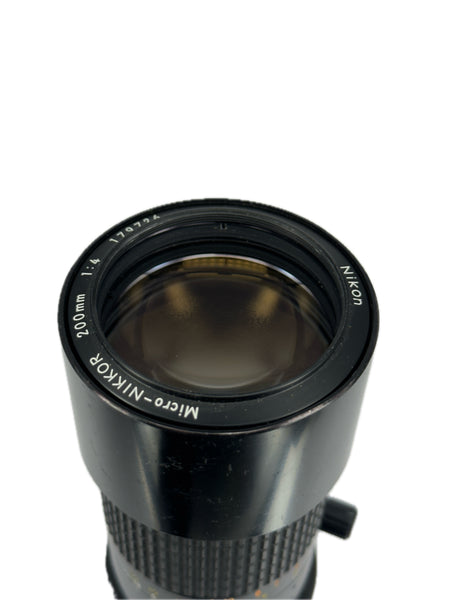 Nikon 200mm f4 Micro-Nikkor AI-s - serviced September 2025