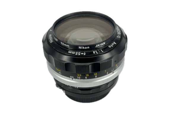 Nikon 55mm f1.2 Nippon Kogaku Nikkor-S Auto - serviced September 2025