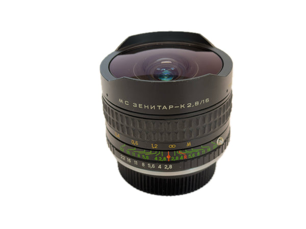 Zenit 16mm f2.8 Fisheye - Pentax K