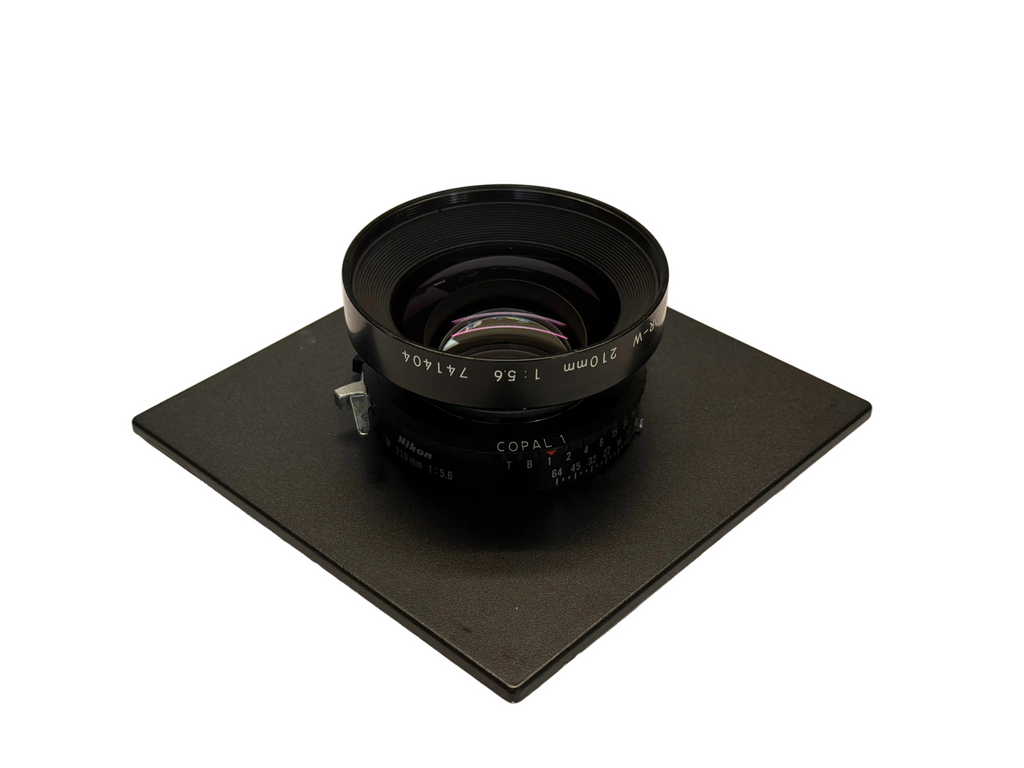Nikon 210mm f5.6 Nikkor-W in Copal 1 shutter on Sinar board
