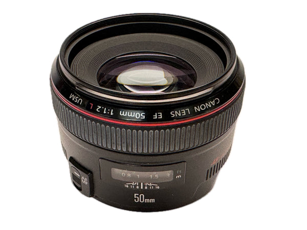 Canon EF 50mm f1.2 L with hood ES-78