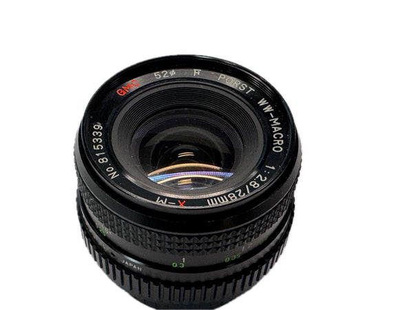 Pentax Porst 28mm f2.8 WW-Macro X-M GMC F - CY mount