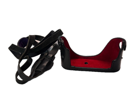 Leica M-P Typ240 Case and strap by ANGELO PELLE Black