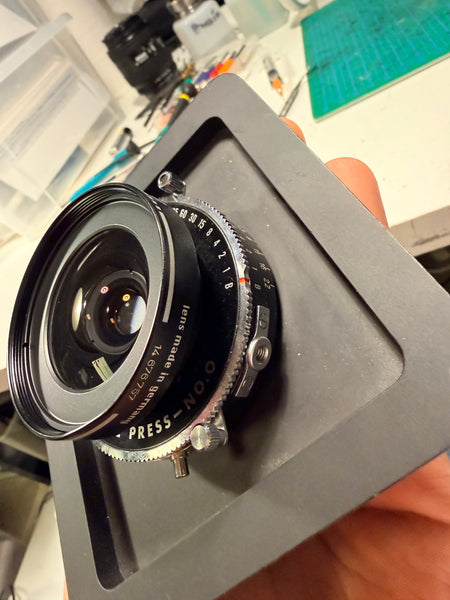 Schneider 47mm f5.6 Digitar in Copal Press shutter