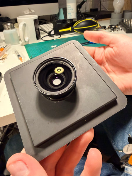Schneider 47mm f5.6 Digitar in Copal Press shutter