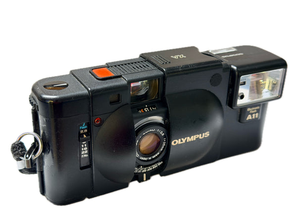 Olympus XA with A11 flash - serviced October 2026
