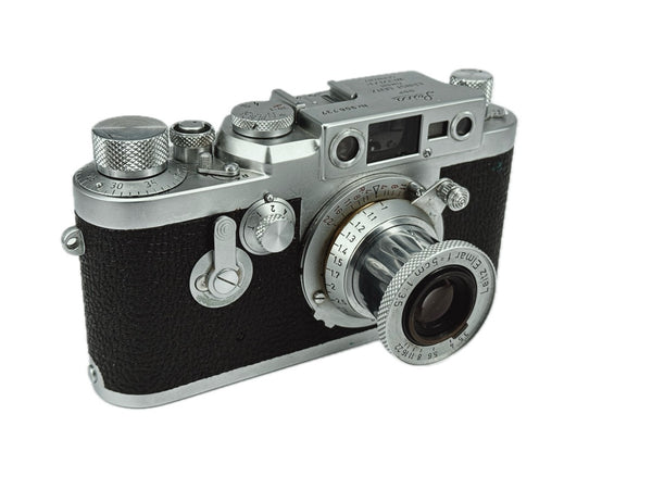 Leica IIIg with 5cm f3.5 Elmar and case and box