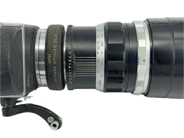 Leica 200mm f4 Telyt-M 11063 with Visoflex III 16498