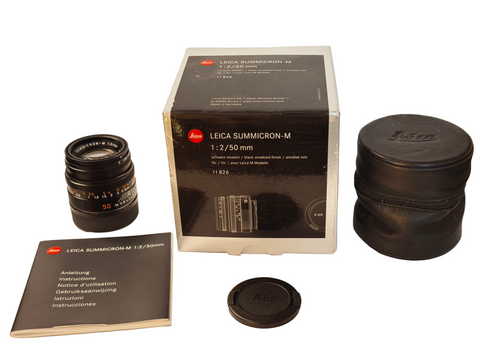 Leica M 50mm f2 Summicron version IV 11826 Black