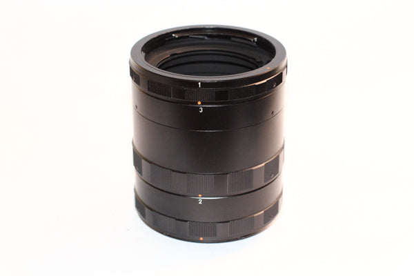 Pentax 67 extension tube set no. 1-2-3 w. case