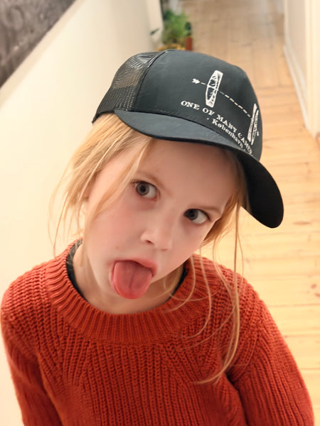 #034 Black trucker cap