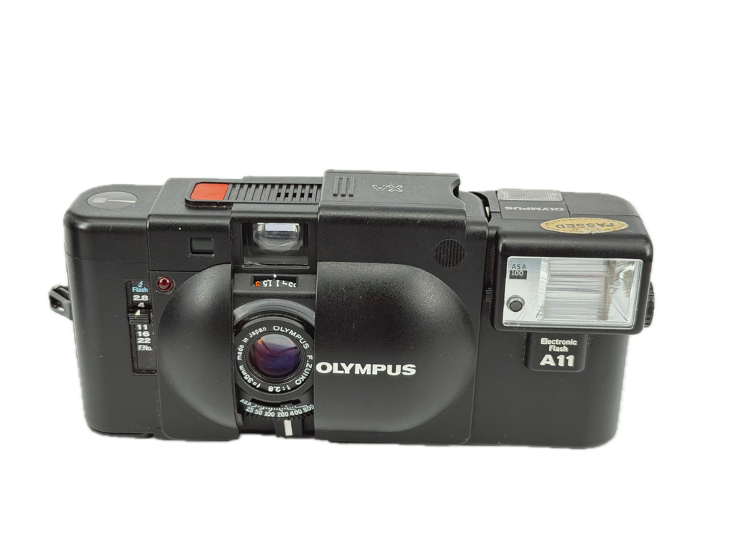 Olympus XA with A11 flash