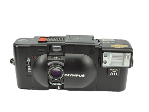 Olympus XA with A11 flash
