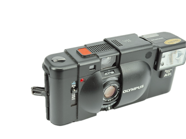 Olympus XA with A11 flash