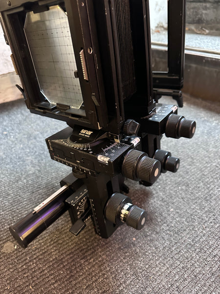 Sinar P2 4x5 with standard bellows and compendium front stand