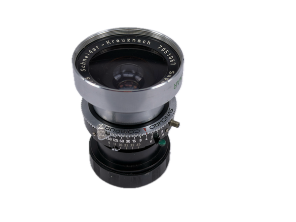 Schneider 75mm f8 Super-Angulon in synchro-compur shutter - Serviced by our technician February 2026