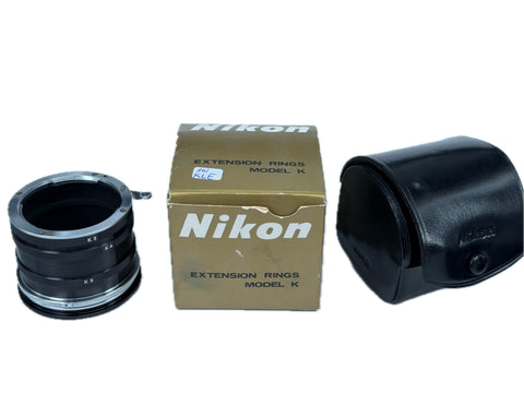 Nikon Model K Extension Tube Ring Set K1 K2 K3 K4 K5