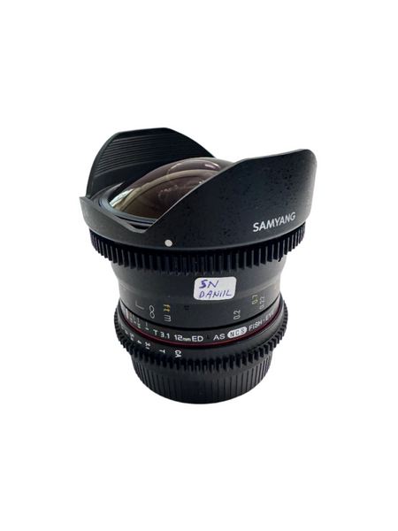 Samyang 12mm T3.1 ED AS NCS Fisheye Cine Lens - Canon EF-mount