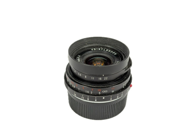 Minolta 40mm f2 M-Rokkor with hood - for Leica M