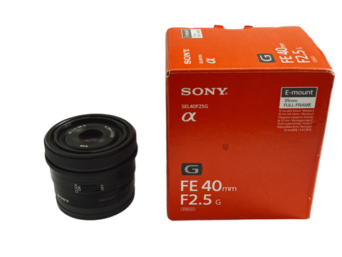 Sony FE 40mm f2.5 G with box